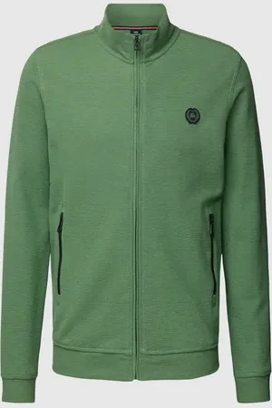 Lerros Sweatjacke mit Reißverschlusstaschen im unifarbenen Design in , Größe M