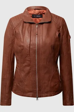 Cabrini Lederjacke mit variablem Stehkragen in , Größe 46