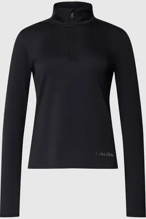 Calvin Klein Longsleeve mit Stehkragen und Reißverschluss in , Größe L