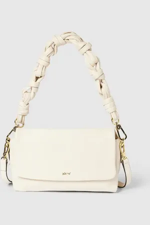 Abro+ Schultertasche aus Leder mit Label-Detail Modell 