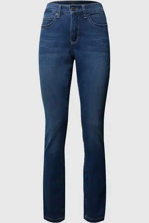 Mac High Rise Skinny Fit Jeans mit Kontrastnähten in , Größe 30/30
