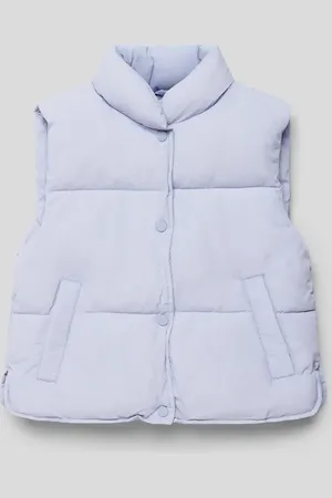 MANGO Regular Fit Steppweste mit Druckknopfleiste in , Größe 128