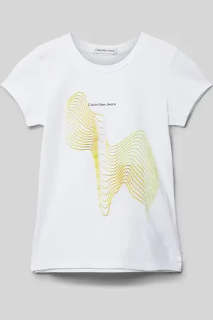 Calvin Klein Slim Fit T-Shirt mit Motiv-Print in , Größe 164