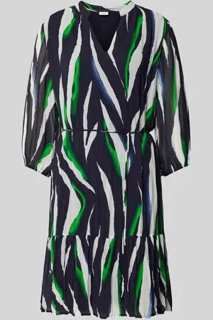QS by s.Oliver Knielanges Kleid mit Allover-Muster in , Größe 44
