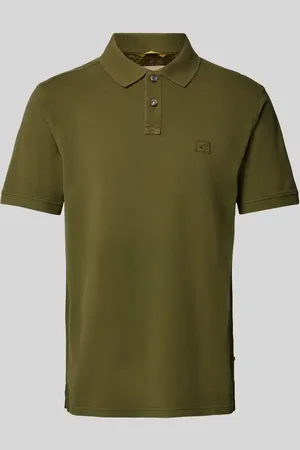 Camel Active Regular Fit Poloshirt mit Logo-Stitching in , Größe L