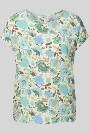 soyaconcept Blusenshirt aus Viskose mit Allover-Print Modell 