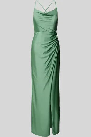 V.M. Tailliertes Abendkleid mit Wasserfall-Ausschnitt in , Größe 42