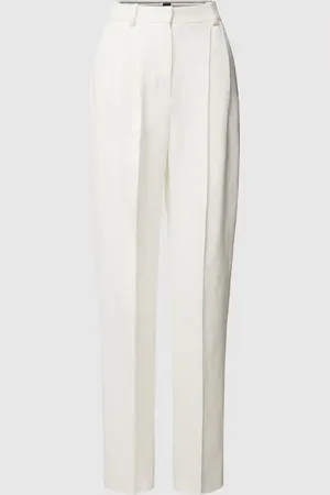 HUGO BOSS Regular Fit Leinenhose mit Bundfalten in , Größe 38