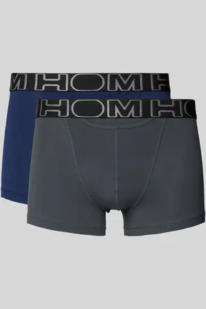 Hom Boxershorts mit elastischem Label-Bund im 2er-Pack in , Größe L
