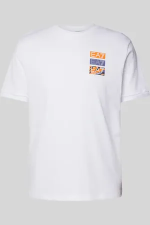 EA7 T-Shirt mit Label-Print in , Größe XL