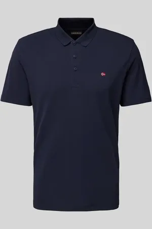 Napapijri Slim Fit Poloshirt mit Logo-Stitching Modell 