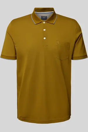 Olymp Slim Fit Poloshirt aus reiner Baumwolle mit Logo-Stitching in , Größe M