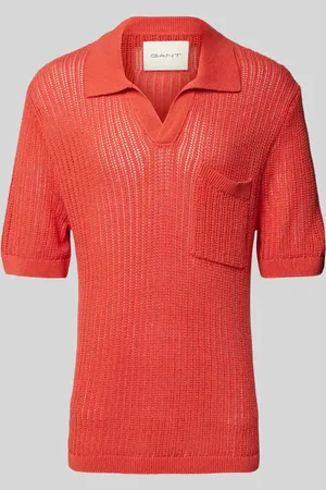 GANT Poloshirt aus Leinen-Mix in unifarbenem Design in , Größe 3XL