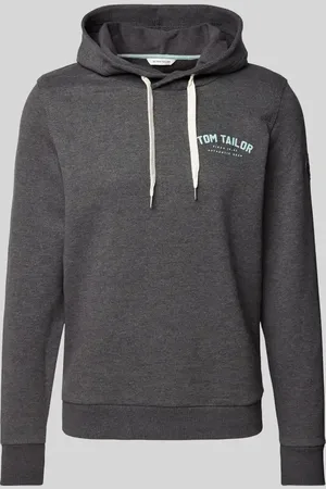 TOM TAILOR Hoodie mit Label-Print in , Größe S