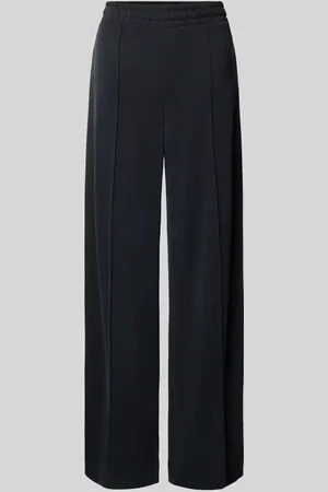 ESPRIT Wide Leg Stoffhose mit fixierten Bügelfalten in , Größe XXL