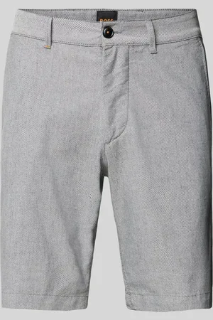 HUGO BOSS Slim Fit Bermudas mit Strukturmuster in , Größe 34