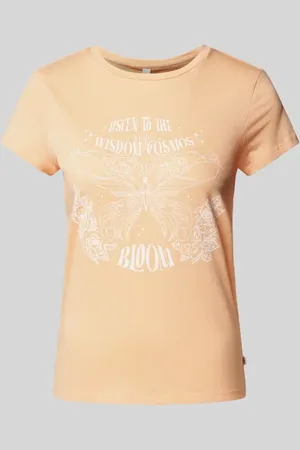 QS by s.Oliver T-Shirt mit Motiv-Print und Rundhalsausschnitt in , Größe XL