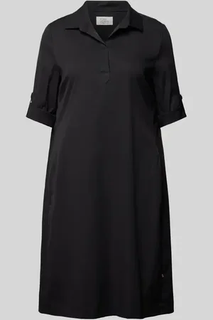 ROBE LÉGÈRE Knielanges Hemdblusenkleid in unifarbenem Design in , Größe 36