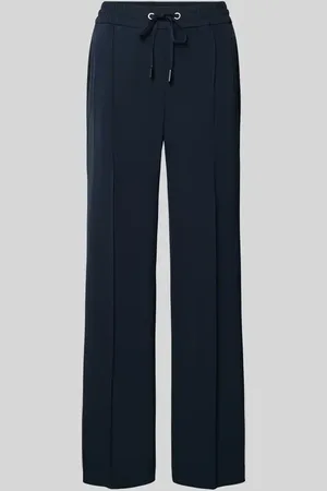 Opus Regular Fit Stoffhose mit fixierten Bügelfalten Modell 