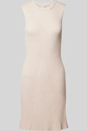 Guess Knielanges Kleid in Ripp-Optik Modell 