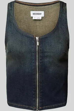 Weekday Denim Tanktop mit Reißverschluss Modell 