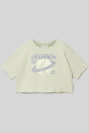Champion Cropped T-Shirt mit Motiv-Print in , Größe 140