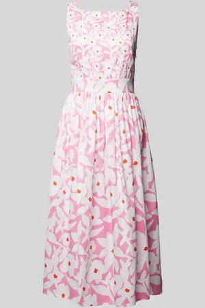 Marc Cain Knielanges Kleid mit floralem Muster in , Größe 34