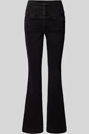 Guess Flared Jeans in unifarbenem Design in , Größe 25/32