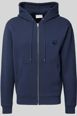 Maison Kitsuné Sweatjacke mit Label-Stitching in , Größe S