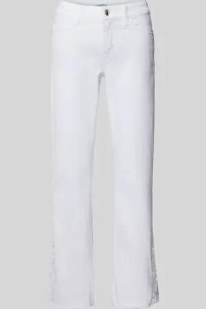 Cambio Regular Fit Jeans mit Häkelspitze Modell 
