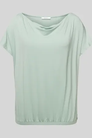 Opus T-Shirt in unifarbenem Design Modell 