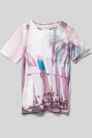 QS by s.Oliver T-Shirt mit Allover-Print in , Größe M