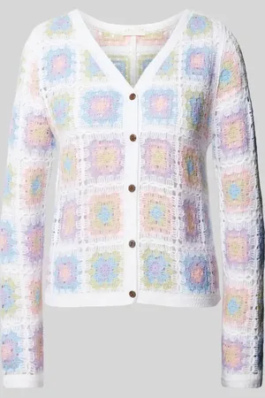 Apricot Strickjacke mit Allover-Muster in , Größe M