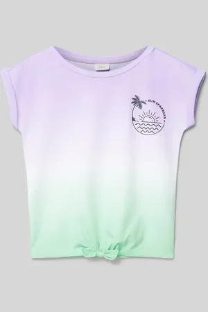 QS by s.Oliver T-Shirt mit Knotendetail in , Größe 104