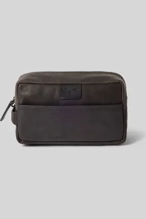 Strellson Lederkulturtasche mit Label-Badge Modell 