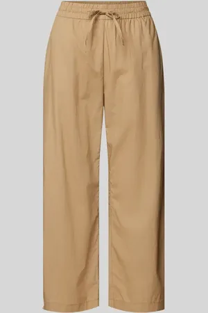 QS by s.Oliver Regular Fit Paperbag-Hose mit verkürztem Schnitt in , Größe 42
