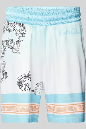 Carlo Colucci Regular Fit Sweatshorts mit Allover-Muster in , Größe S