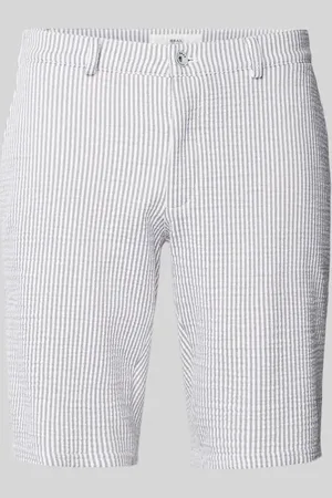 Brax Slim Fit Bermudas mit Streifenmuster Modell 