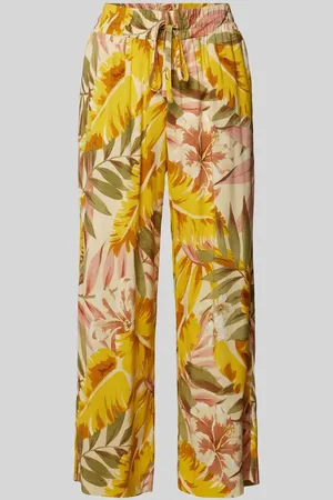 soyaconcept Flared Stoffhose mit Allover-Muster Modell 