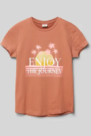 QS by s.Oliver T-Shirt mit Motiv-Print in , Größe L
