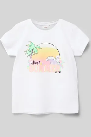 QS by s.Oliver T-Shirt mit Motiv-Print in , Größe 92