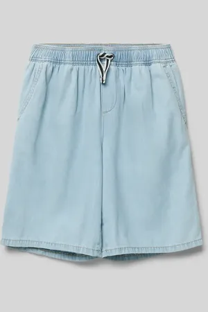 QS by s.Oliver Relaxed Fit Jeansshorts mit Tunnelzug in , Größe S