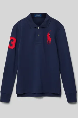 Ralph Lauren Slim Fit Poloshirt mit Logo-Stitching in , Größe M