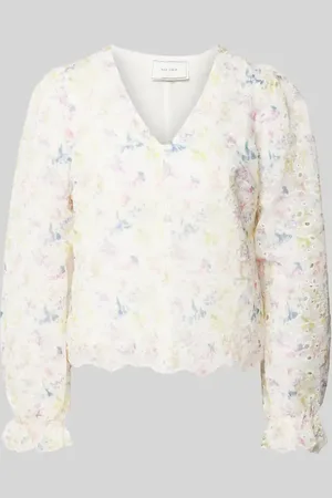 Neo Noir Bluse mit Lochstickerei Modell 