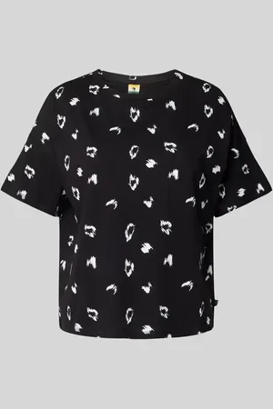 QS by s.Oliver T-Shirt mit Allover-Muster in , Größe XS