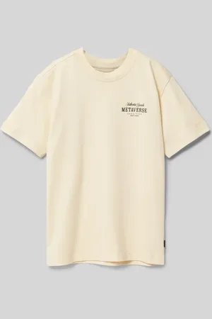 Cars T-Shirt mit Label- und Statement-Print Modell 