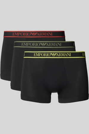 Emporio Armani Trunks mit elastischem Label-Bund im 3er-Pack in , Größe S