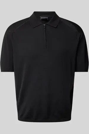 Emporio Armani Regular Fit Poloshirt mit Reißverschluss in , Größe S