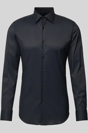 HUGO BOSS Slim Fit Businesshemd aus Feintwill mit Stretch-Anteil in , Größe 38