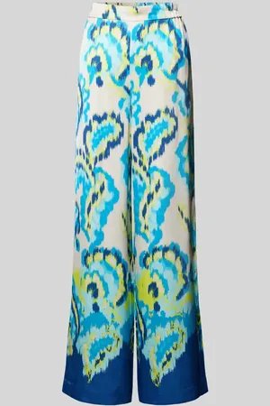Comma, Wide Leg Stoffhose mit elastischem Bund in , Größe 38